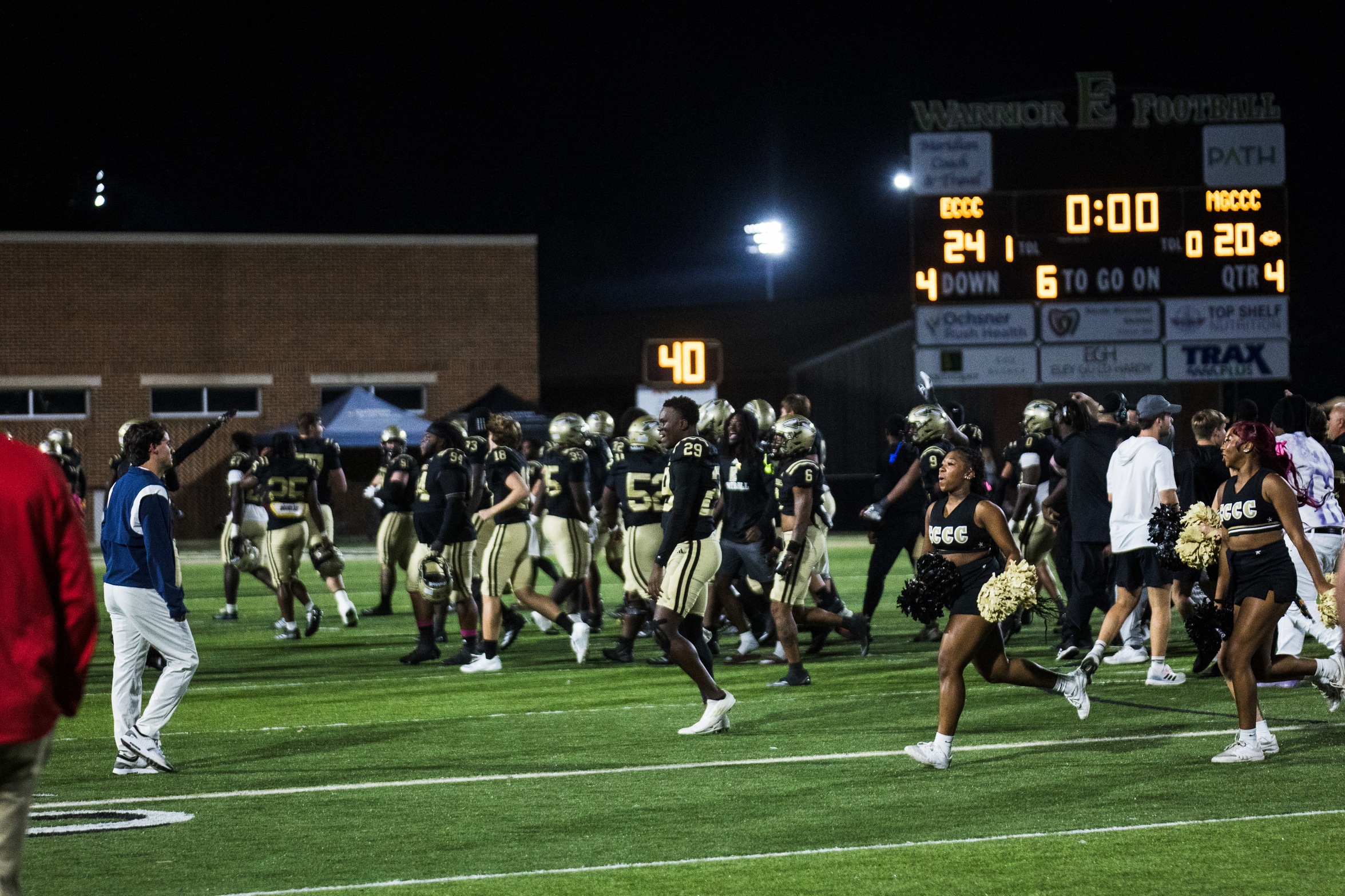 Warrior's Upset Win Cap Off Homecoming Night
